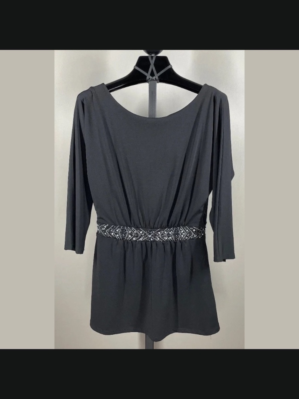 NEW White House Black Market Shirt Womens XS rhinestone blouse